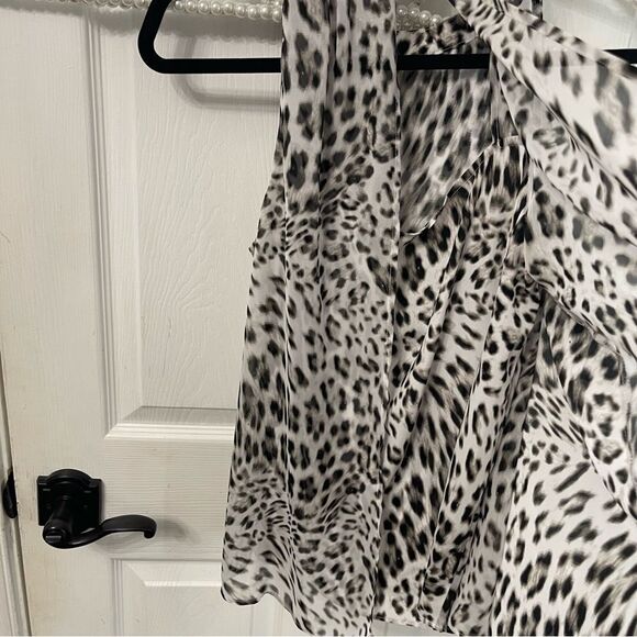 Jennifer Lopez Rhinestone Leopard Halter Top - Picture 2 of 9